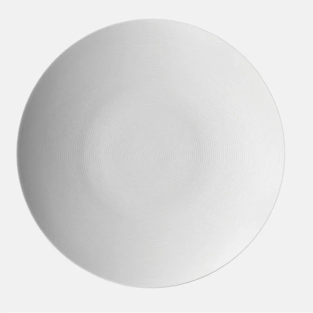 Thomas Rosenthal Germany dinner plate 11” Loft Weiss Ribbed Concentric Circles